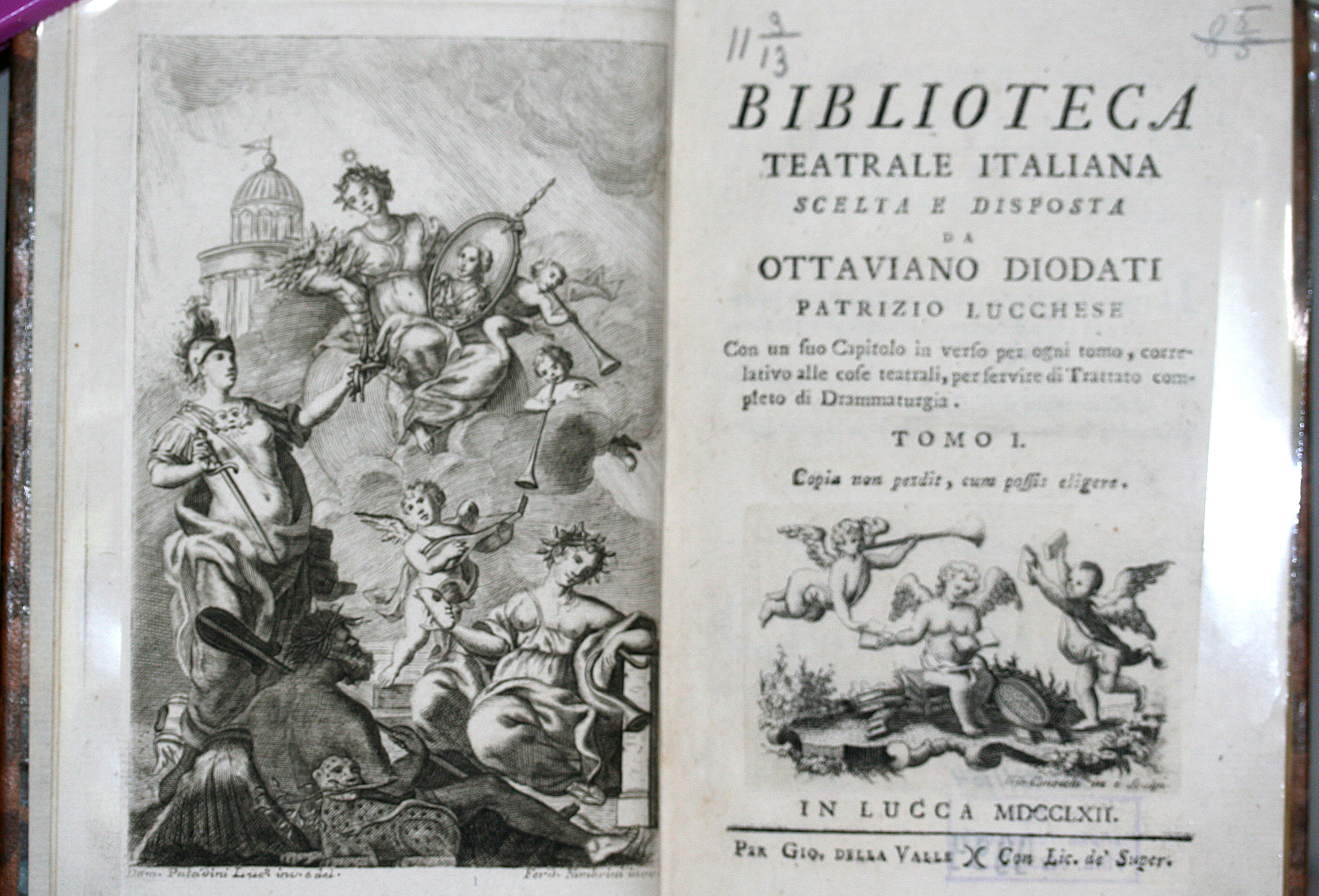 Итальянская театральная библиотека. Т. 1 – Лукка, 1762