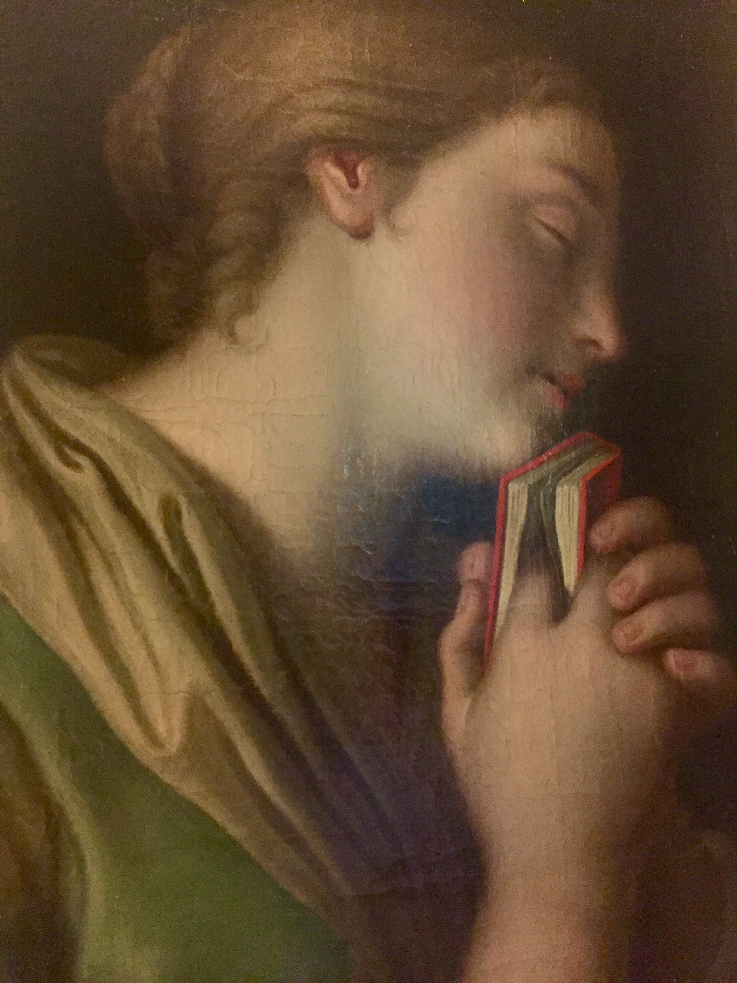 П. А. Ротари (1707‒1762). Девушка с молитвенником. Холст, масло. Фрагмент