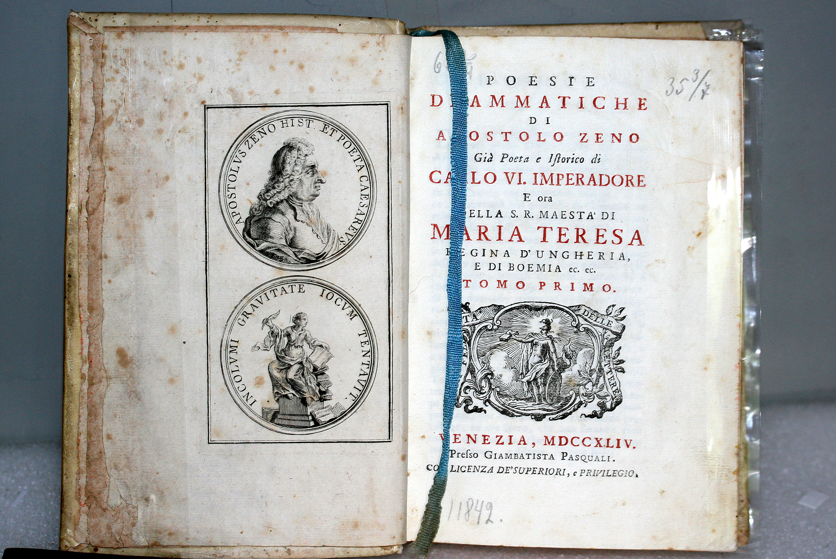 Дзено, Апостоло (1668–1750). Драматическая поэзия.Т. 1 – Венеция, 1744