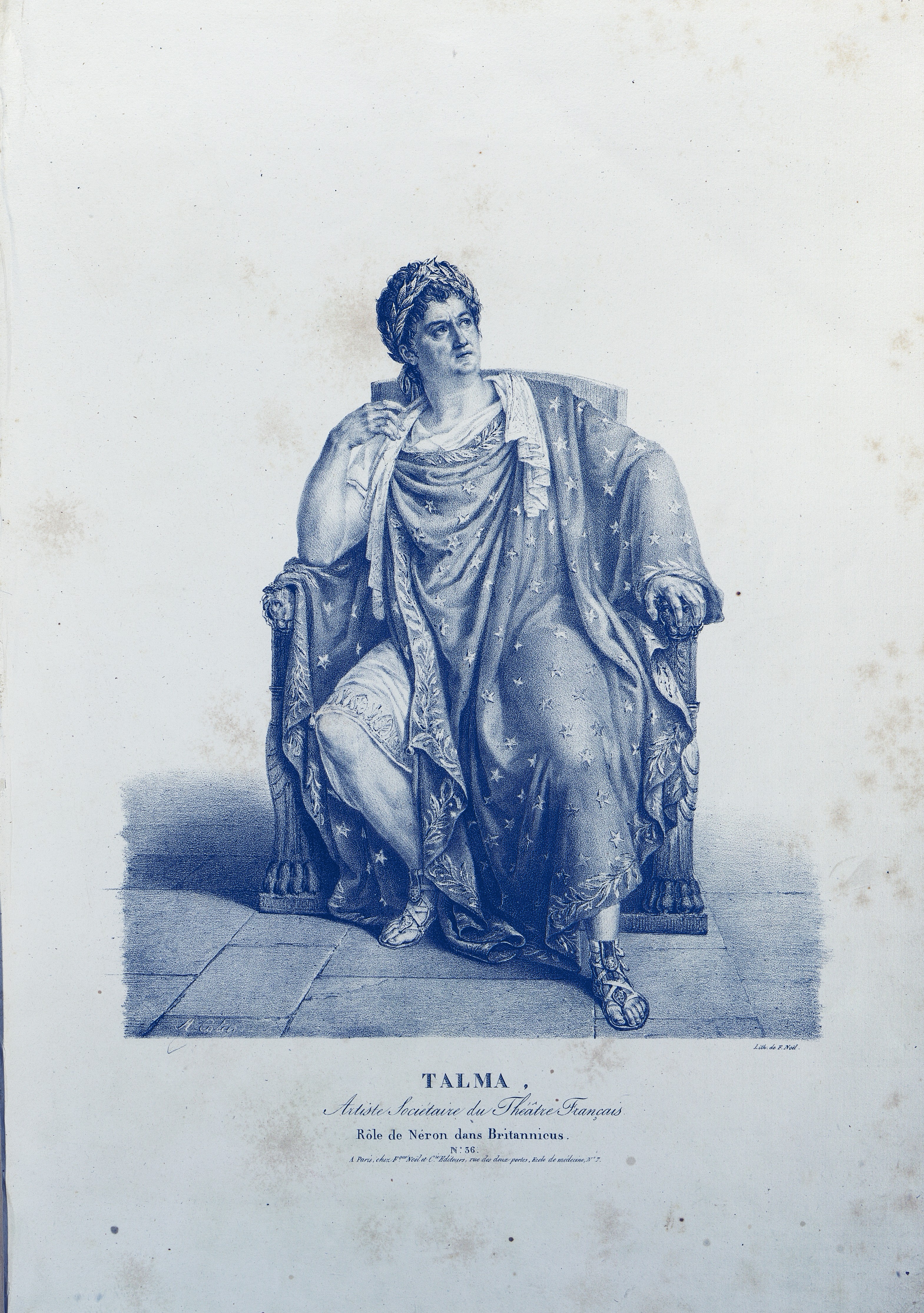4.	Франсуа-Жозеф Тальма (1763-1826) в роли Нерона в трагедии «Британник».