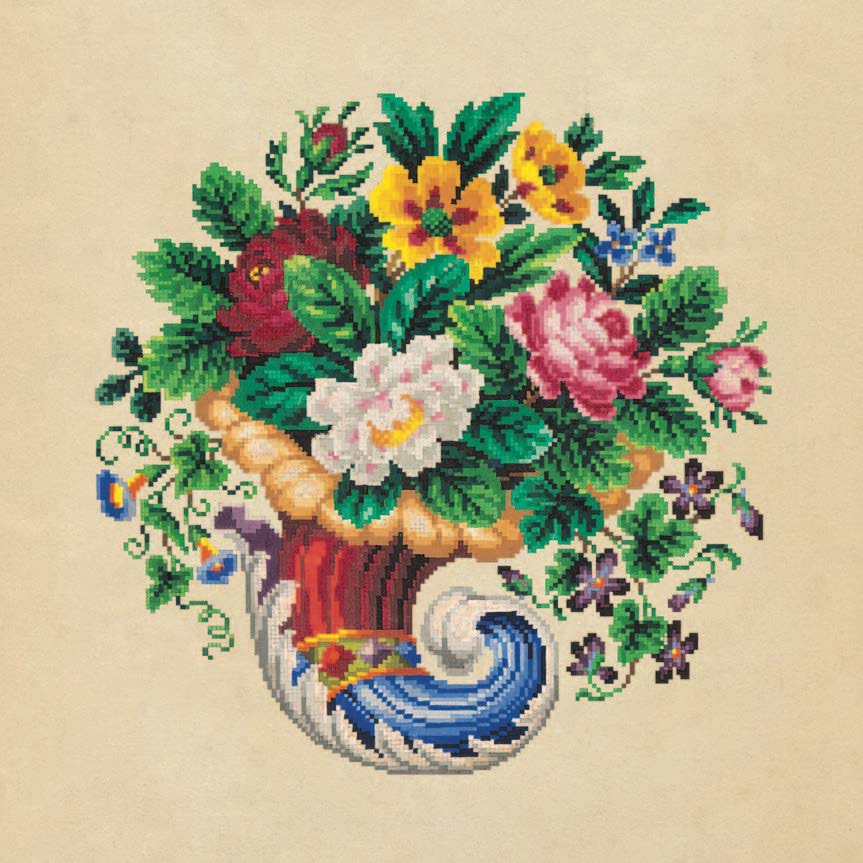 Рог изобилия с цветами. Издательство Todt A.W., Берлин, 1842–1859 Собр. О. Григорьевой