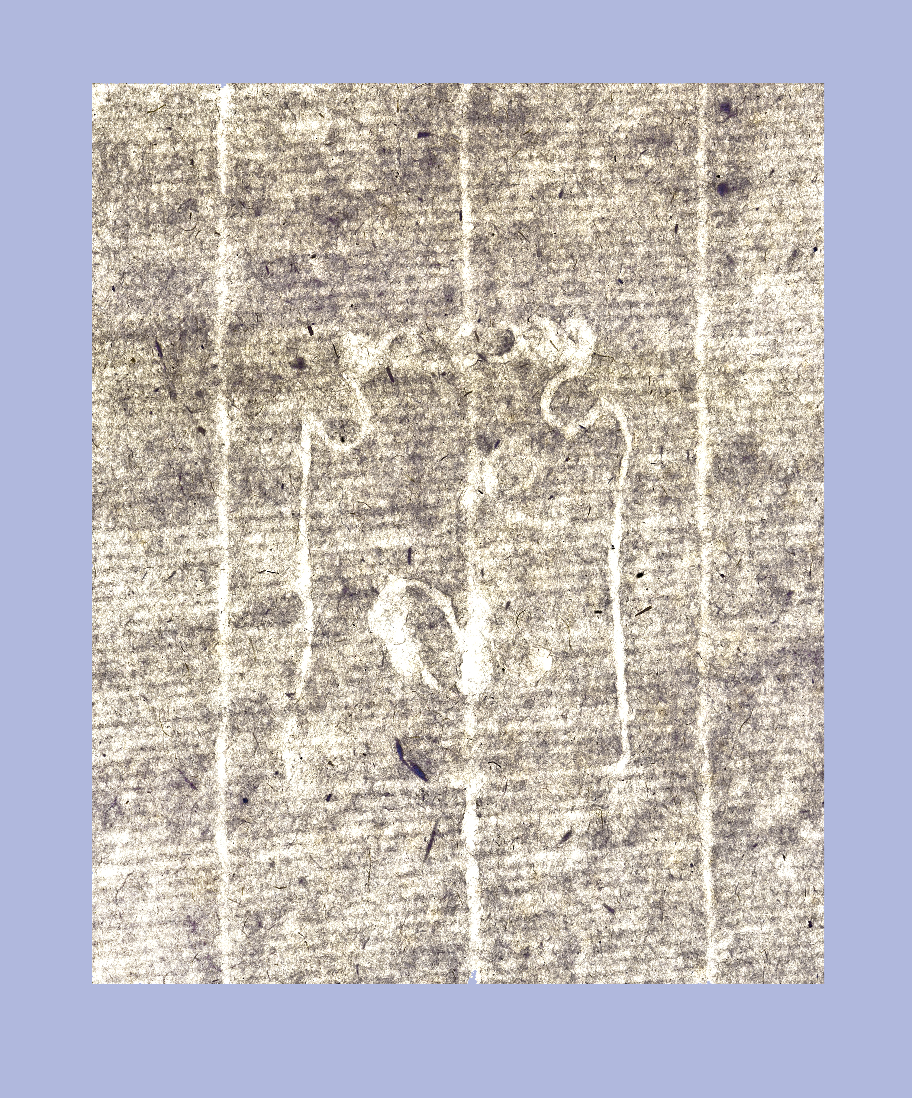 47.IV. Фрагмент припереплетного листа с филигранью