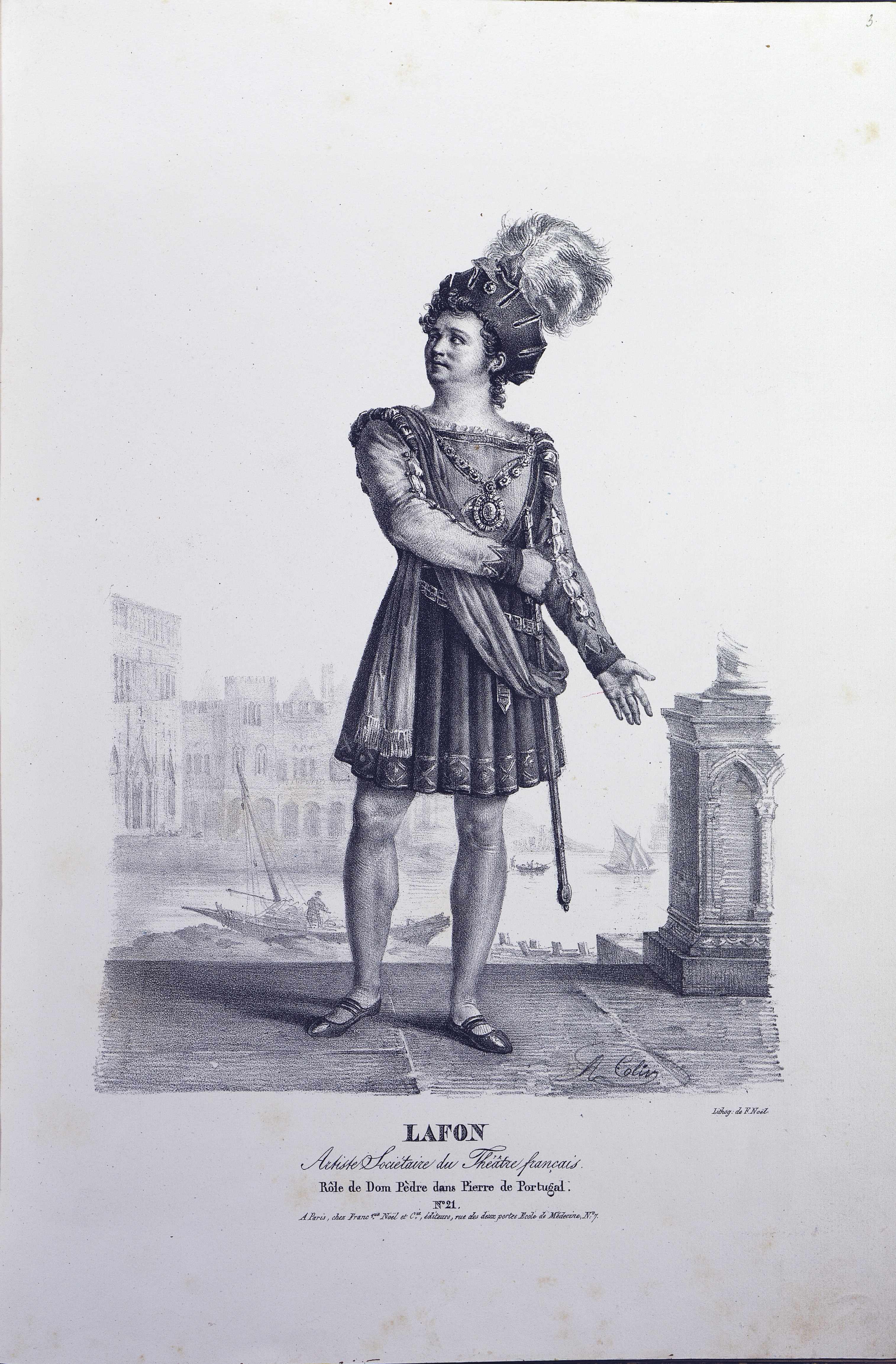 2.	Пьер-Шери Лафон (1797-1873) в роли дона Педро в спектакле «Пьер Португальский».