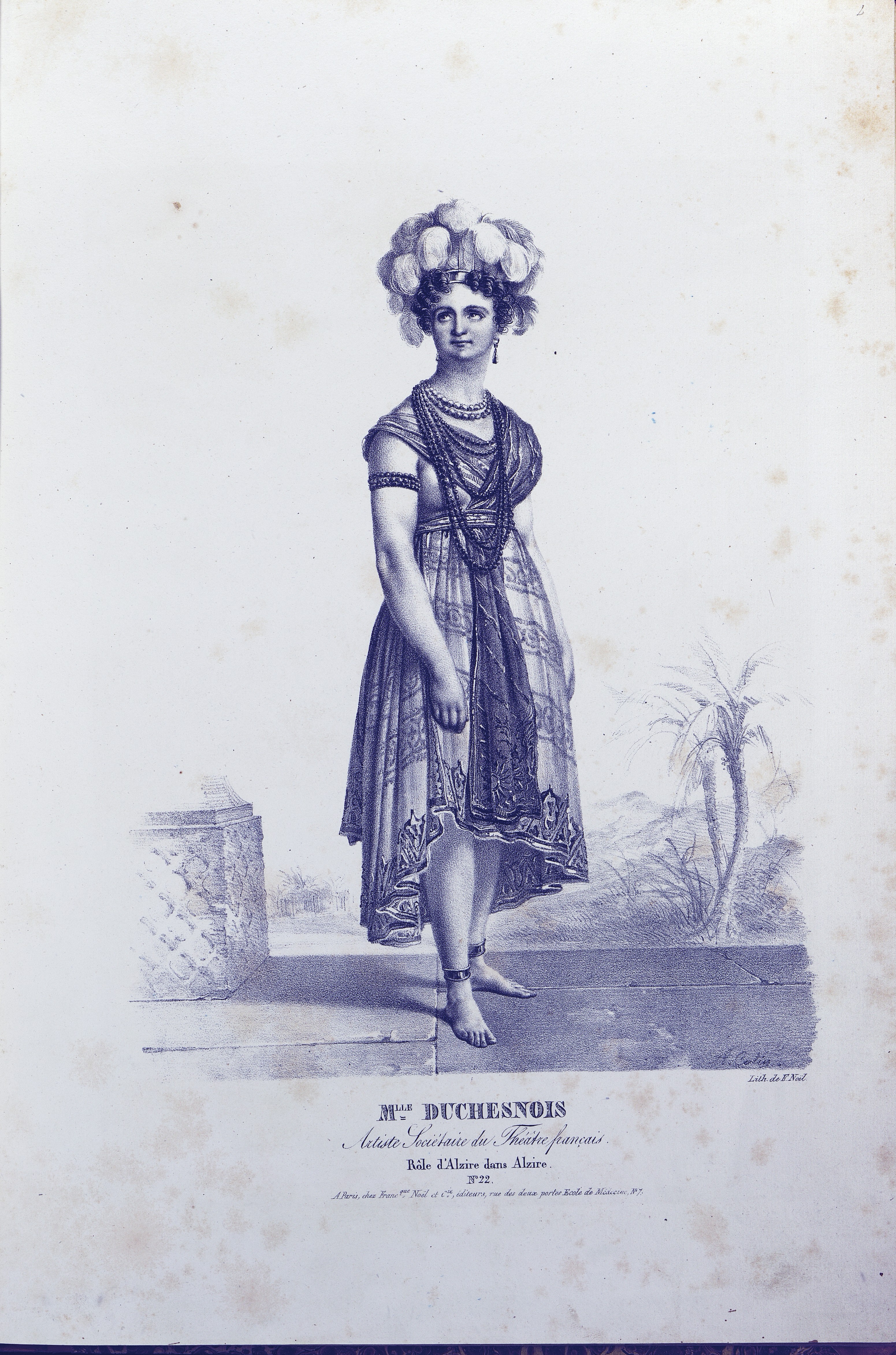 3.	Катарина-Жозефина Дюшенуа (1777-1835) в роли Альзиры в трагедии «Альзира».