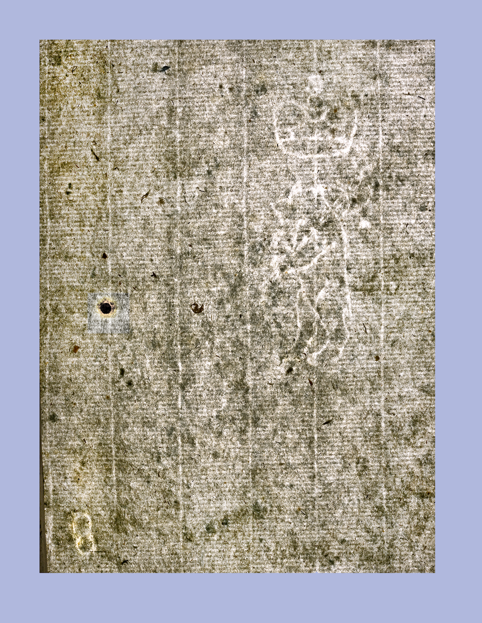 51.IV. Фрагмент припереплетного листа с филигранью