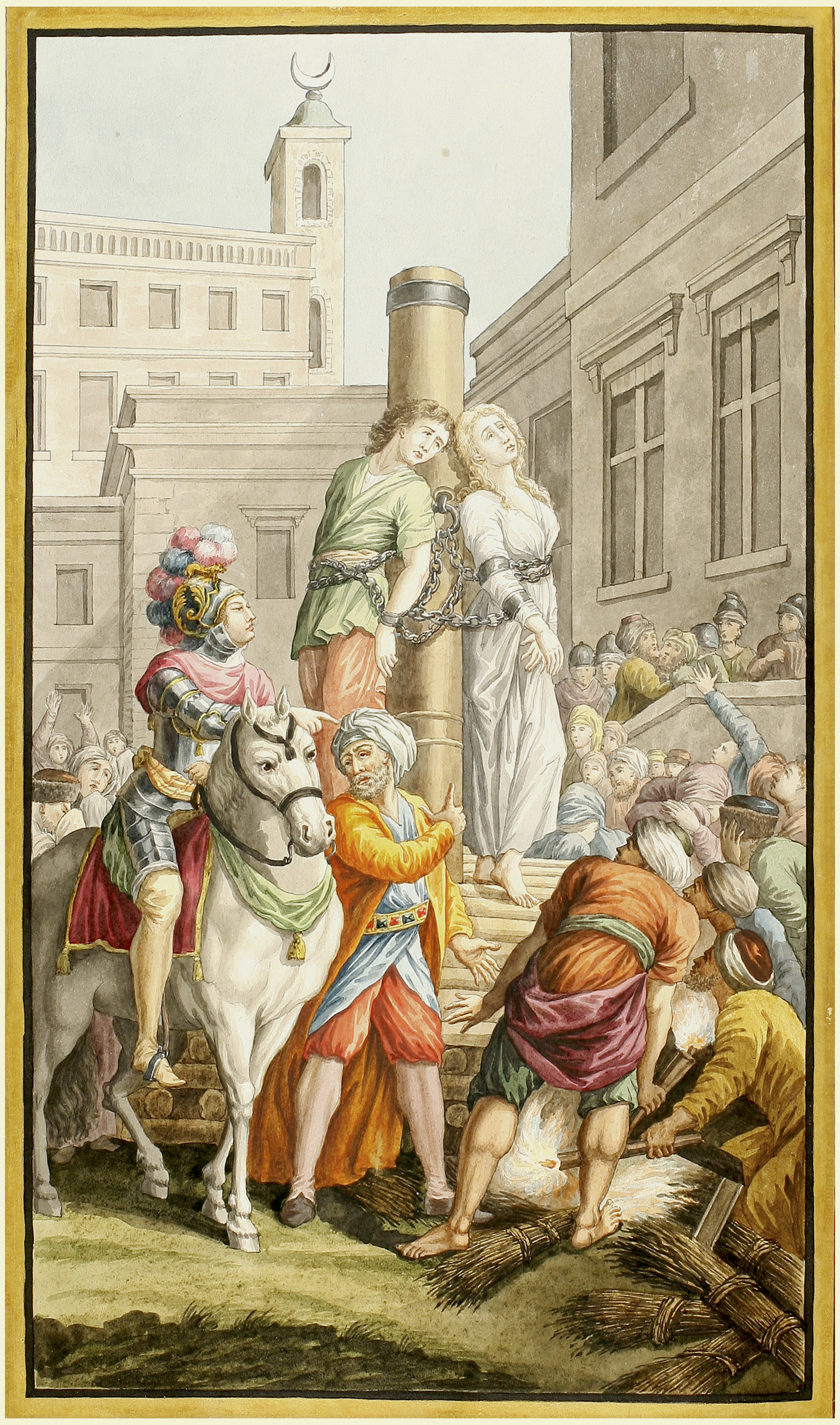 4) Tasso T. La Jerusalemme liberata... T. I. Parma : Co’Tipi Bodonoani, 1794. – Иллюстрация к песни 2